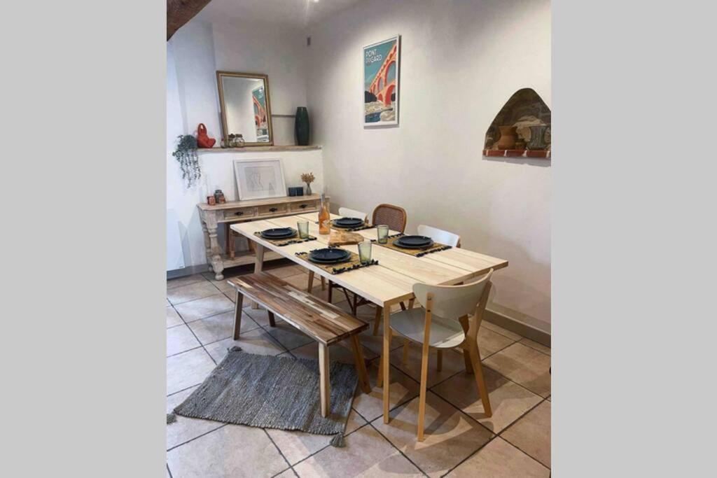 Superbe Appartement En Pierre Fraichement Renove Bernis Екстер'єр фото